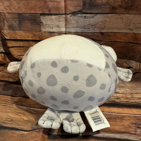 Squishmallows Odile Gray Spotted Seal Plush w/ Antlers & Earmuffs Holiday 10" - Picture 6 of 7
